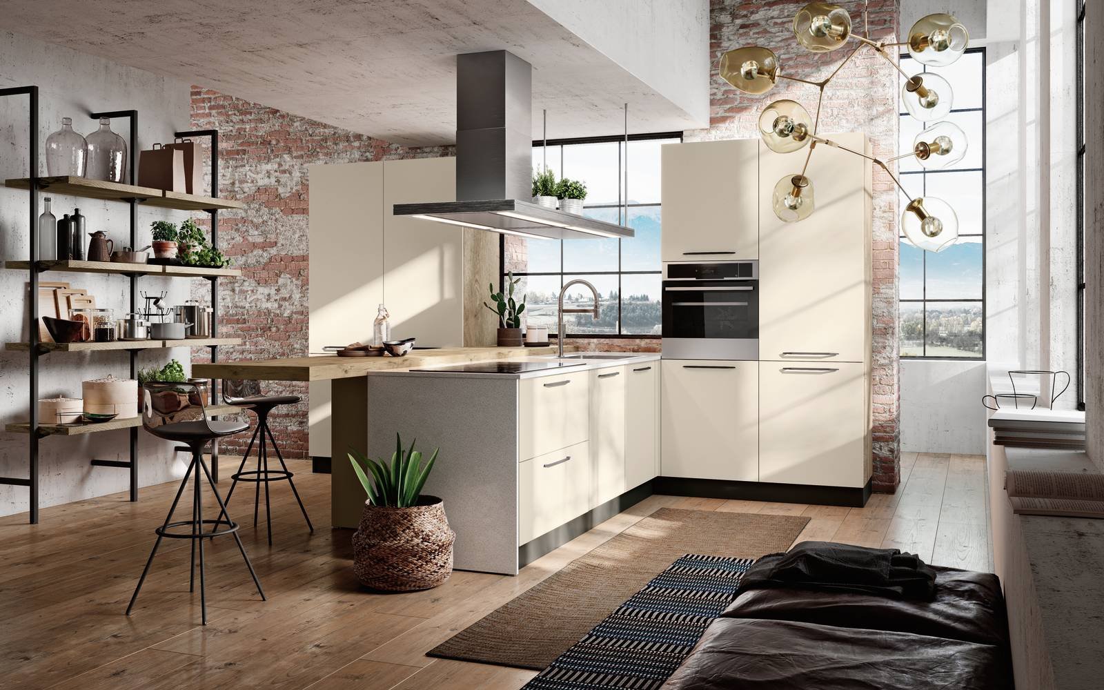 13 cucine con isola e penisola: scelta giovane che piace a tutti ... Foto cucine con penisola