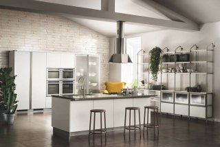 cucina con isola Diesel Open Workshop di Scavolini cucina con isola Diesel Open Workshop di Scavolini
