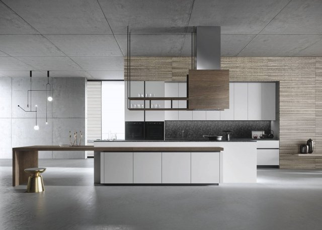 snaidero Look-grigio-urano-3 cucina con isola snaidero Look-grigio-urano-3 cucina con isola