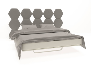 Barel, Letto Cristallo, design Simone Micheli
