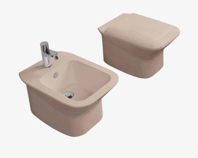 sanitari della collezione materica Prua di Azzurra esistono da terra e sospesi sanitari della collezione materica Prua di Azzurra esistono da terra e sospesi