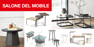“Famiglie” di tavolini per il soggiorno: i nuovi modelli al Salone del Mobile 2018