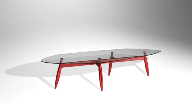 Fusello di Alf DaFrè, design Molteni/Baron associati, è il tavolo caratterizzato dalle gambe con una forma affusolata, che ricorda quello del fusello o rocchetto per la lavorazione del pizzo, in legno laccato rosso. Il piano, che sembra quasi sospeso, è realizzato in cristallo trasparente. www.alfdafre.it Fusello di Alf DaFrè, design Molteni/Baron associati, è il tavolo caratterizzato dalle gambe con una forma affusolata, che ricorda quello del fusello o rocchetto per la lavorazione del pizzo, in legno laccato rosso. Il piano, che sembra quasi sospeso, è realizzato in cristallo trasparente. www.alfdafre.it