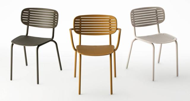 Mom di Emu, design Florent Coirier, è la sedia industriale che si ispira alla forma tradizionale dei vassoi giapponesi chiamati suiban: è completamente realizzata in acciaio che la rende leggera e resistente nello stesso tempo. Lo schienale, sottile e allungato, ne sottolinea il design grafico. www.emu.it Mom di Emu, design Florent Coirier, è la sedia industriale che si ispira alla forma tradizionale dei vassoi giapponesi chiamati suiban: è completamente realizzata in acciaio che la rende leggera e resistente nello stesso tempo. Lo schienale, sottile e allungato, ne sottolinea il design grafico. www.emu.it