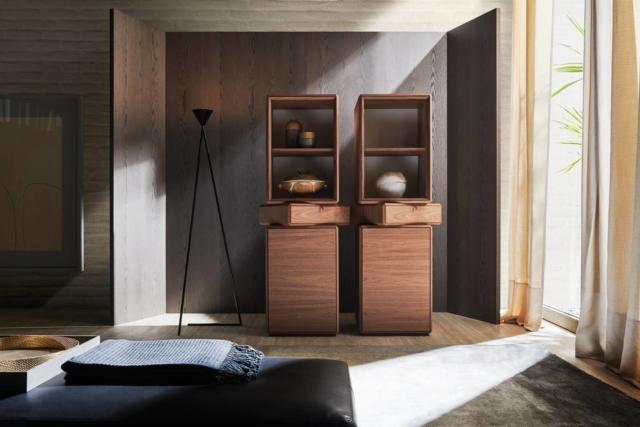Teorema di Molteni & C., design Ron Gilad, è il mobile contenitore nella nuova versione con elementi ruotanti; i cassetti possono essere posizionati in asse o a 45° rispetto al resto del mobile. É realizzato in noce canaletto o eucalipto e fonde insieme lavorazione meccanica e sapienza artigianale. www.molteni.it Teorema di Molteni & C., design Ron Gilad, è il mobile contenitore nella nuova versione con elementi ruotanti; i cassetti possono essere posizionati in asse o a 45° rispetto al resto del mobile. É realizzato in noce canaletto o eucalipto e fonde insieme lavorazione meccanica e sapienza artigianale. www.molteni.it