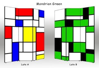 Paravento Mondrian Green di Spidersell Decoration. Divisorio bifacciale di design e di forte impatto, disponibile in 5 varianti di colore. La tela di cotone con stampa è applicata sul telaio in legno, prodotto 100% Made in Italy. A 3 o 4 ante, il modello nella foto misura 135,6 x H 176 cm. Prezzo 149 euro. www.spiderselldecoration.com Paravento Mondrian Green di Spidersell Decoration. Divisorio bifacciale di design e di forte impatto, disponibile in 5 varianti di colore. La tela di cotone con stampa è applicata sul telaio in legno, prodotto 100% Made in Italy. A 3 o 4 ante, il modello nella foto misura 135,6 x H 176 cm. Prezzo 149 euro. www.spiderselldecoration.com