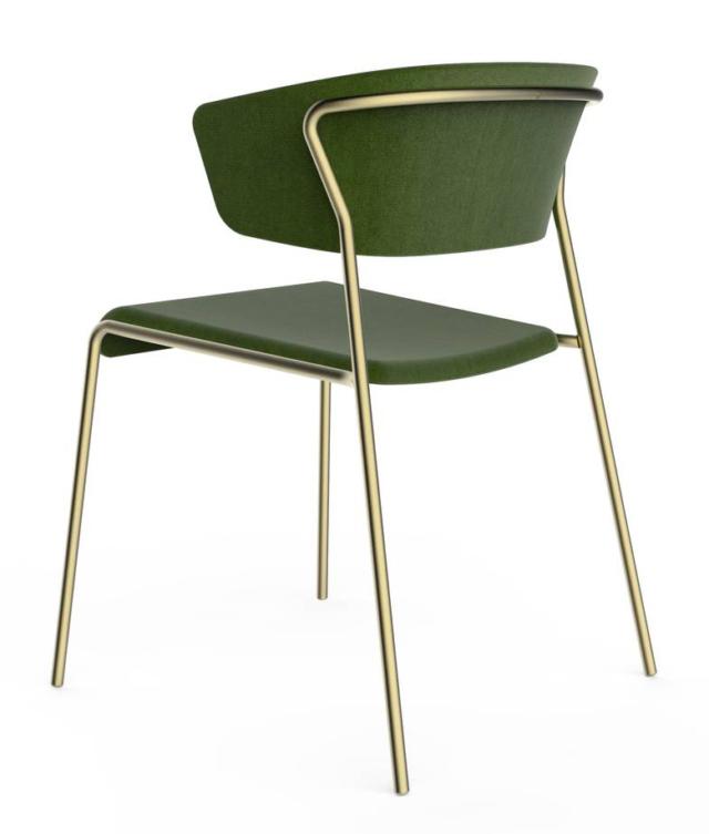 Lisa di Scab Design, design Marcello Ziliani, è la sedia che si ispira al design degli Anni Cinquanta: il telaio sottile è in tubolare nella finitura light gold satinato e sale a sostenere l'ampio e avvolgente schienale. É rivestita in tessuto nella raffinata tonalità verde oliva. www.scabdesign.com Lisa di Scab Design, design Marcello Ziliani, è la sedia che si ispira al design degli Anni Cinquanta: il telaio sottile è in tubolare nella finitura light gold satinato e sale a sostenere l'ampio e avvolgente schienale. É rivestita in tessuto nella raffinata tonalità verde oliva. www.scabdesign.com
