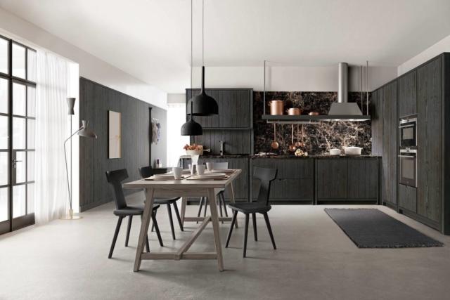scandola Mobili cucina_marmo_nero Eurocucina 2018 scandola Mobili cucina_marmo_nero Eurocucina 2018