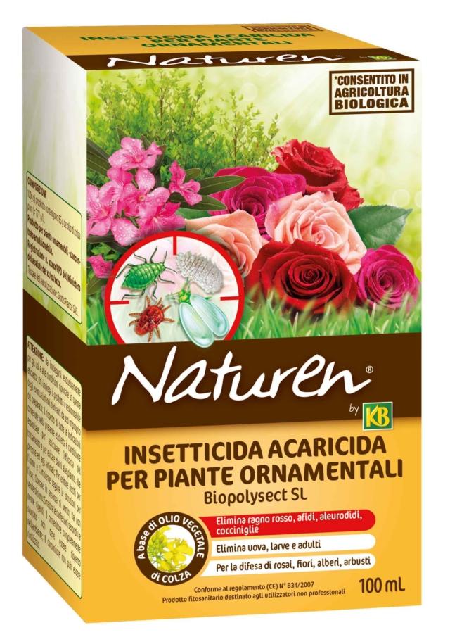 Naturen® Biopolysect SL elimina insetti che infestano il giardino quali afidi, cocciniglie, mosce bianche e acari Naturen® Biopolysect SL elimina insetti che infestano il giardino quali afidi, cocciniglie, mosce bianche e acari