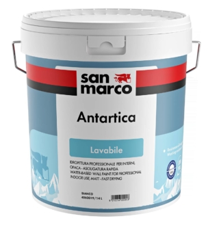 Inodore e facile da applicare, Antartica di San Marco è un'idropittura lavabile e permeabile al vapore acqueo con un elevato potere coprente, che consente di mascherare le imperfezioni, permettendo di ottenere finiture particolarmente accurate dall'aspetto uniforme e opaco su intonaci nuovi e vecchi, superfici in calcestruzzo, in gesso e cartongesso e su vecchie pitture e rivestimenti. Questa soluzione, priva di formaldeide e plastificanti, assicura basse emissioni di VOC per un maggior benessere abitativo.
Prezzo confezione 4 litri bianco 51,26 euro. www.sanmarco.com Inodore e facile da applicare, Antartica di San Marco è un'idropittura lavabile e permeabile al vapore acqueo con un elevato potere coprente, che consente di mascherare le imperfezioni, permettendo di ottenere finiture particolarmente accurate dall'aspetto uniforme e opaco su intonaci nuovi e vecchi, superfici in calcestruzzo, in gesso e cartongesso e su vecchie pitture e rivestimenti. Questa soluzione, priva di formaldeide e plastificanti, assicura basse emissioni di VOC per un maggior benessere abitativo.
Prezzo confezione 4 litri bianco 51,26 euro. www.sanmarco.com