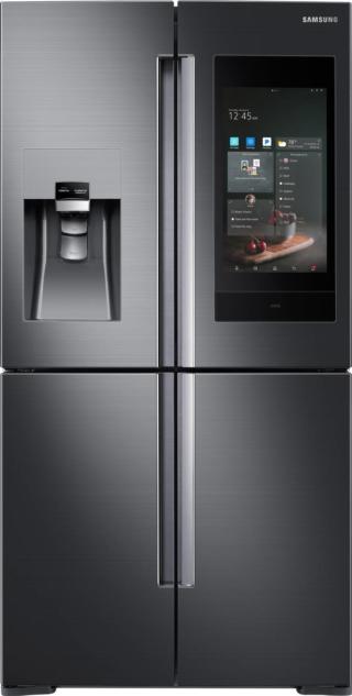 frigorifero doppia porta Family Hub di Samsung con display touch Full HD da 21,5 pollici frigorifero doppia porta Family Hub di Samsung con display touch Full HD da 21,5 pollici