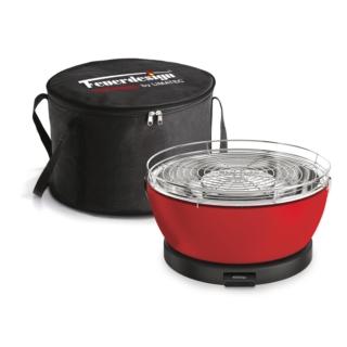 Grill da tavolo Vesuvio di Feueredesign. Per grigliare ovunque in pochi minuti, ed è subito festa. La ventola ricaricabile tramite USB, per una semplice e rapida accensione e regolazione del grill. Il cibo non è a contatto diretto con la fiamma evitando così bruciature e fumo. La griglia in acciaio si lava in lavastoviglie. Disponibile in 8 colori, dispone di borsa per il trasporto inclusa. Anche in forma quadrata, rettangolare e cilindrica. Diametro 33 cm. Prezzo 157 distribuito da www.fmprogettocucina.it Grill da tavolo Vesuvio di Feueredesign. Per grigliare ovunque in pochi minuti, ed è subito festa. La ventola ricaricabile tramite USB, per una semplice e rapida accensione e regolazione del grill. Il cibo non è a contatto diretto con la fiamma evitando così bruciature e fumo. La griglia in acciaio si lava in lavastoviglie. Disponibile in 8 colori, dispone di borsa per il trasporto inclusa. Anche in forma quadrata, rettangolare e cilindrica. Diametro 33 cm. Prezzo 157 distribuito da www.fmprogettocucina.it