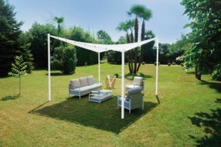 tenda autoportante Butterfly GAZ 500 di Greenwood in poliestere bianco tenda autoportante Butterfly GAZ 500 di Greenwood in poliestere bianco