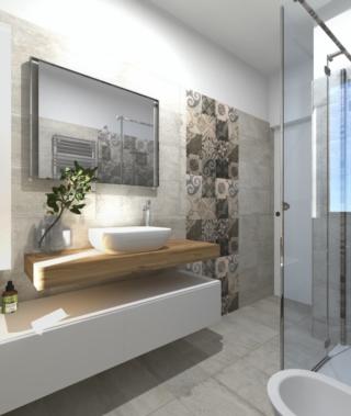 BAGNO CON CEMENTINE BAGNO CON CEMENTINE