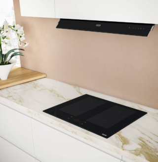 La tecnologia K-LINK consente di creare una connessione tra i piani cottura Maris K-Link di Franke con alcune cappe selezionate della gamma Maris. La comunicazione tra i due elettrodomestici garantisce un flusso continuo durante la preparazione delle ricette, eliminando facilmente fumi e odori. All’accensione del piano, la cappa si attiva automaticamente accendendo le luci; una volta che la pentola è stata posizionata e il livello di potenza è stato selezionato, la cappa regola automaticamente la velocità di aspirazione in base alla cottura in corso. Dopo lo spegnimento del piano cottura la cappa continua a funzionare per un breve periodo. Prezzo da rivenditore. www.franke.com