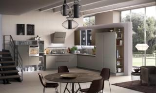 cucina angolare con colonne e moduli libreria Lucrezia di Chateau d'Ax cucina angolare con colonne e moduli libreria Lucrezia di Chateau d'Ax