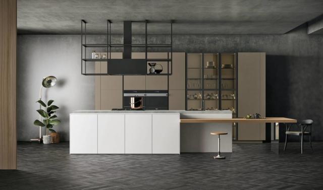 cucina con cappa in metallo Style di Doimo Cucine cucina con cappa in metallo Style di Doimo Cucine