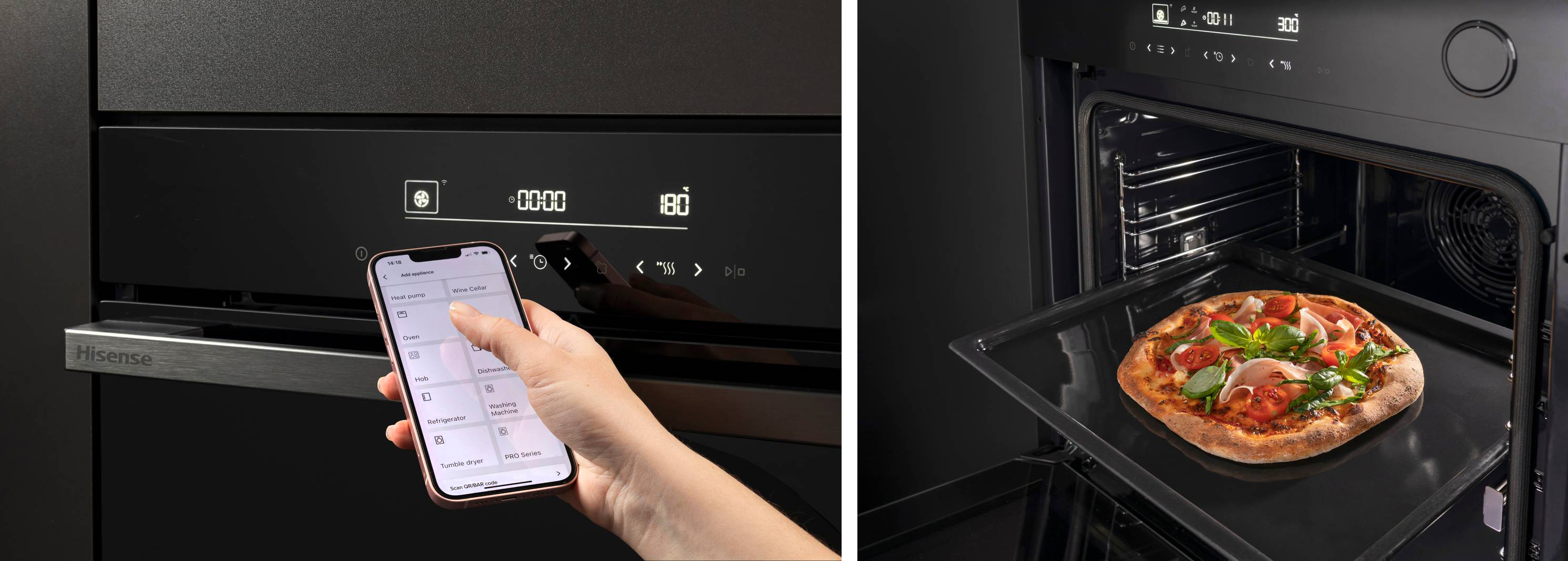 Pensato nello specifico per la cottura per pizza, il forno BSA66346PBGWIFI di Hisense ha una cavità spaziosa da 77 litri. Regolabile da 30°C a 300°C, permette di far lievitare gli impasti (40°C) e addirittura cuocere la pizza in soli 7 minuti. Ha display touch dalla quale poter scegliere facilmente tra le 23 funzioni e programmi automatici e può essere connesso tramite WiFi per il controllo da remoto, inviare ricette e ricevere assistenza. www.hisense.it