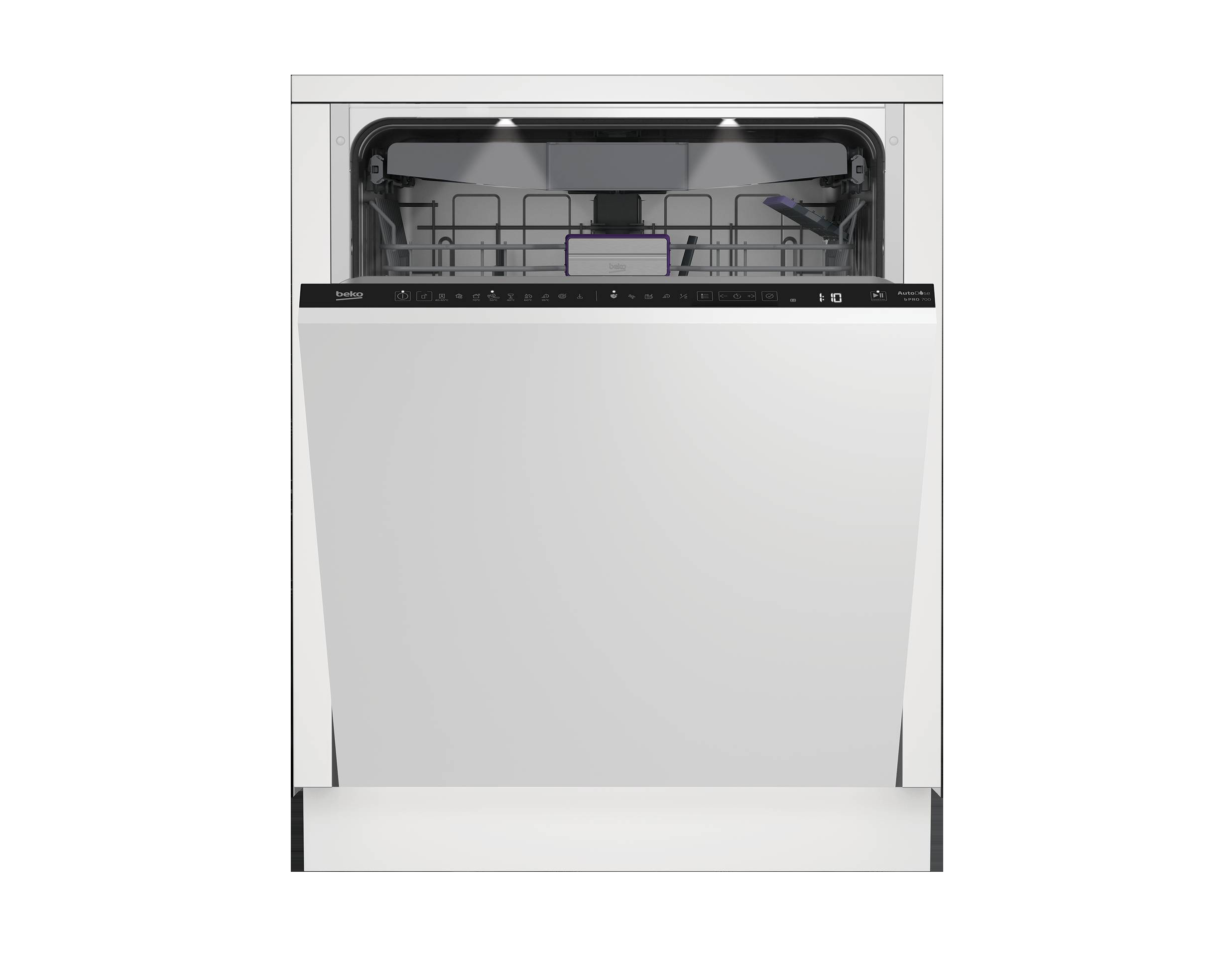 La lavastoviglie a scomparsa totale BDIN386E4AD di Beko è dotata del sistema AutoDose, con un serbatoio che contiene detersivo in gel e brillantante: ne dosa, in modo automatico, il corretto quantitativo in base all’esigenza del programma selezionato e al livello di sporco delle stoviglie. Per 16 coperti, ha funzione speciale DeepWash dedicata alla pulizia di bottiglie, bicchieri lunghi e tutte le stoviglie particolarmente profonde. Prezzo 1.189 euro. www.beko.it