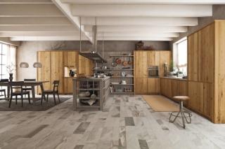 cucina angolare realizzata con legno recuperato Maestrale M03 di Scandola Mobili cucina angolare realizzata con legno recuperato Maestrale M03 di Scandola Mobili