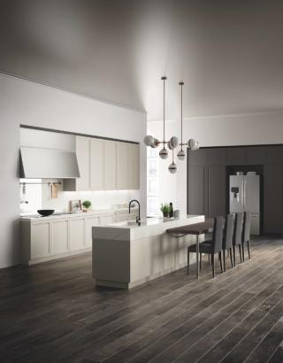 cucina con bancone snack e isola centrale Carattere di Scavolini cucina con bancone snack e isola centrale Carattere di Scavolini