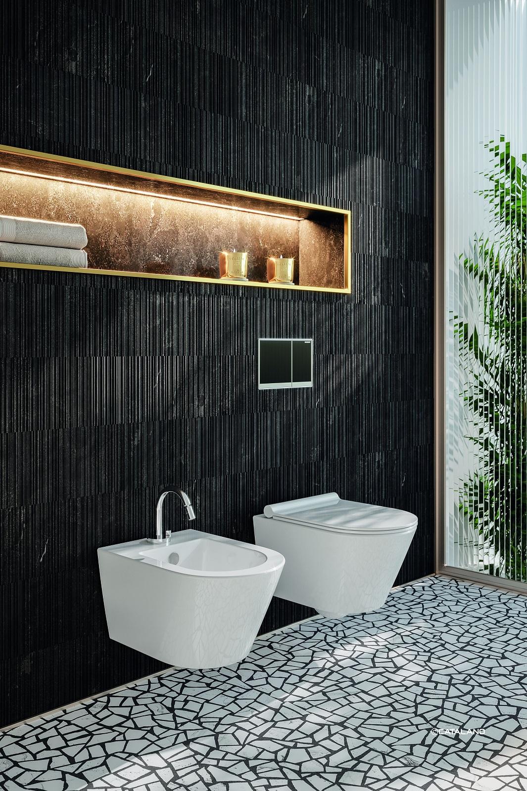 Il sistema Newflush di Catalano, qui in un water della collezione Zero, con il suo vortice d’acqua, riduce in modo sensibile la rumorosità dello scarico. Senza brida, garantisce una maggiore igiene e permette una pulizia più semplice e con minore utilizzo di detergenti. Prezzo su richiesta. www.catalano.it Il sistema Newflush di Catalano, qui in un water della collezione Zero, con il suo vortice d’acqua, riduce in modo sensibile la rumorosità dello scarico. Senza brida, garantisce una maggiore igiene e permette una pulizia più semplice e con minore utilizzo di detergenti. Prezzo su richiesta. www.catalano.it