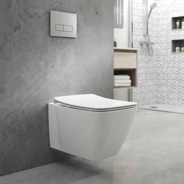 wc sospeso senza brida della collezione Strada II di Ideal Standard con scarico AquaBlade® wc sospeso senza brida della collezione Strada II di Ideal Standard con scarico AquaBlade®