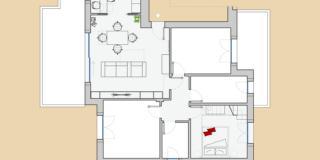 Progetti: separare cucina e soggiorno e sfruttare l’altezza nella camera