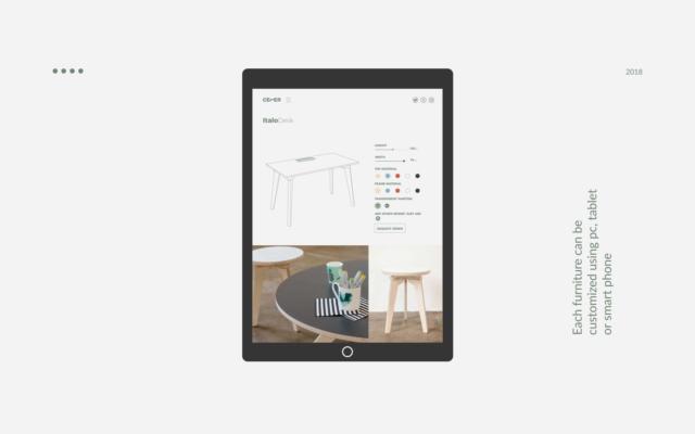 CELER Furniture è una piattaforma che sfrutta tecniche di fabbricazione digitali per arredi su misura, personalizzabili e ordinabili totalmente online. CELER Furniture è una piattaforma che sfrutta tecniche di fabbricazione digitali per arredi su misura, personalizzabili e ordinabili totalmente online.