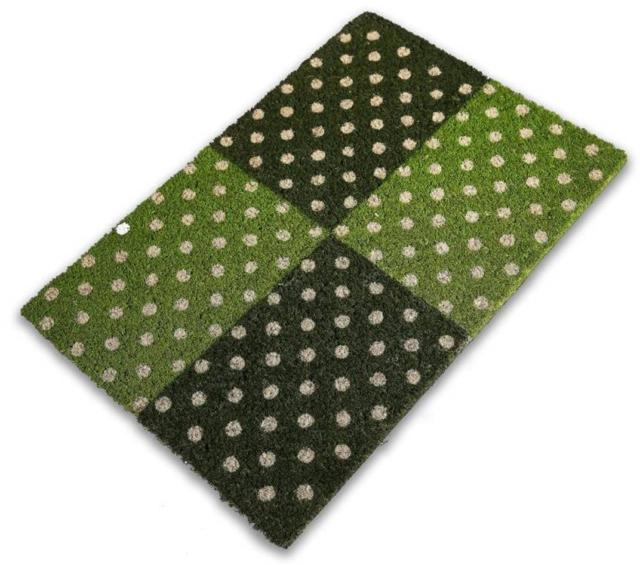 GK-264 di Novità Home è lo zerbino decorato da piccoli pois bianchi su un fondo nei toni del verde chiaro e scuro. È interamente realizzato in cocco ed è disponibile anche nella variante rosso-arancione. Misura L 60 x P 40 cm. Prezzo 15,30 euro. www.novitahome.it GK-264 di Novità Home è lo zerbino decorato da piccoli pois bianchi su un fondo nei toni del verde chiaro e scuro. È interamente realizzato in cocco ed è disponibile anche nella variante rosso-arancione. Misura L 60 x P 40 cm. Prezzo 15,30 euro. www.novitahome.it
