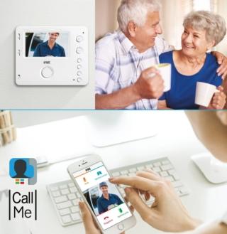 Un dispositivo che, installato a casa dei genitori anziani o di persone che hanno scarsa autonomia, consente di rispondere al citofono al posto loro e aprire solo se è necessario direttamente dal proprio smartphone, anche quando si è lontani. CallMe di Urmet è compatibile con tutti i citofoni e videocitofoni Urmet. www.urmet.com Un dispositivo che, installato a casa dei genitori anziani o di persone che hanno scarsa autonomia, consente di rispondere al citofono al posto loro e aprire solo se è necessario direttamente dal proprio smartphone, anche quando si è lontani. CallMe di Urmet è compatibile con tutti i citofoni e videocitofoni Urmet. www.urmet.com