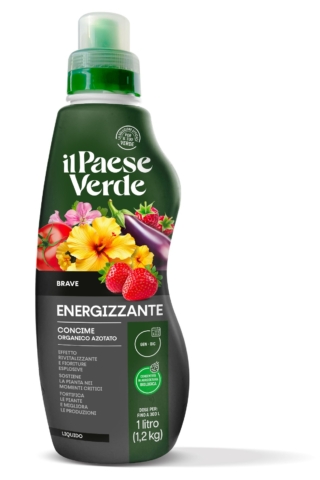 Con il caldo estivo le piante hanno bisogno di qualche attenzione in più: oltre all’acqua, è utile nutrirle con concimi specifici. Umico de Il Paese Verde migliora il terreno e rafforza la pianta, aiutandola a resistere meglio alla siccità. Brave Energizzante, sempre de Il Paese Verde, con alghe e amminoacidi, le aiuta a superare gli stress e stimola fioriture e frutti. Risultato? Piante più belle, sane e rigogliose. www.ilpaeseverde.it Con il caldo estivo le piante hanno bisogno di qualche attenzione in più: oltre all’acqua, è utile nutrirle con concimi specifici. Umico de Il Paese Verde migliora il terreno e rafforza la pianta, aiutandola a resistere meglio alla siccità. Brave Energizzante, sempre de Il Paese Verde, con alghe e amminoacidi, le aiuta a superare gli stress e stimola fioriture e frutti. Risultato? Piante più belle, sane e rigogliose. www.ilpaeseverde.it