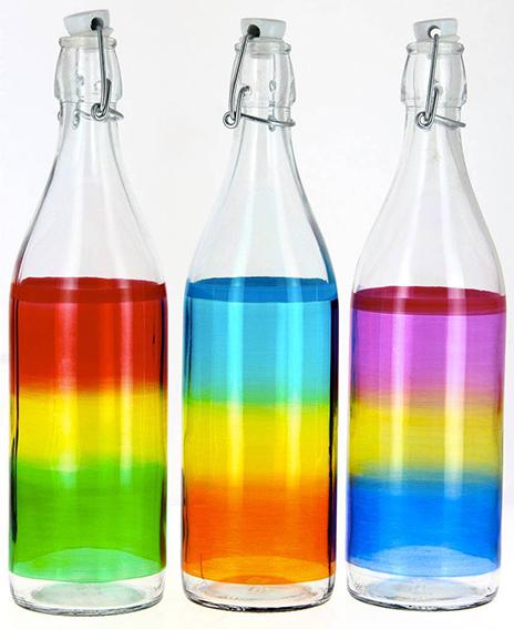 Colorato Bottiglie di Vetro Colorata Bottiglie Con Chiusura 