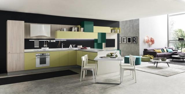Marina 3.0 di Febal Casa è la cucina aperta sul living che ha il piano di lavoro in Okite bianco che esalta il colore delle basi e dei pensili realizzati in Laminato Verde Limone Opaco e Verde Inglese Lucido. Le colonne sono in Nobilitato Olmo Madreperla. Il tavolo che si innesta sulla penisola permette di consumare i pasti con la famiglia. Un modulo base da 60 cm, prezzo 166 euro. HYPERLINK "http://Www.febalcasa.com/"ww.febalcasa.com Marina 3.0 di Febal Casa è la cucina aperta sul living che ha il piano di lavoro in Okite bianco che esalta il colore delle basi e dei pensili realizzati in Laminato Verde Limone Opaco e Verde Inglese Lucido. Le colonne sono in Nobilitato Olmo Madreperla. Il tavolo che si innesta sulla penisola permette di consumare i pasti con la famiglia. Un modulo base da 60 cm, prezzo 166 euro. HYPERLINK "http://Www.febalcasa.com/"ww.febalcasa.com
