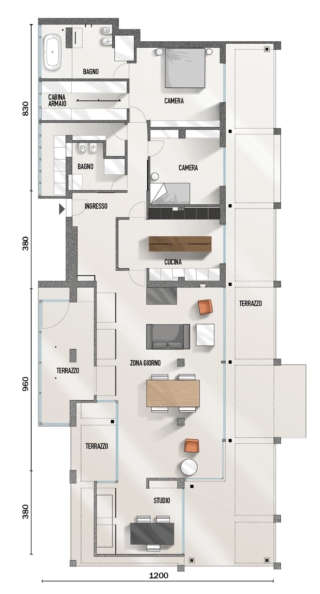 pianta attico pianta attico