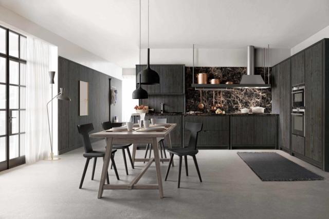 cucina nera Maestrale Nera di Scandola Mobili cucina nera Maestrale Nera di Scandola Mobili