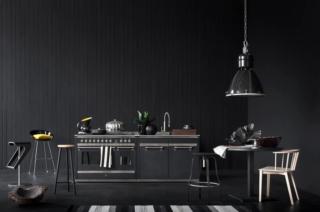 cucina nera total black Ascot di Steel cucina nera total black Ascot di Steel