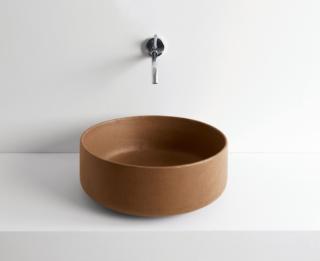 lavandino rotondo Cognac di TheArtCeram in ecomalta lavandino rotondo Cognac di TheArtCeram in ecomalta