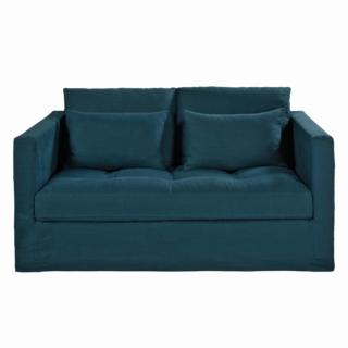 In lino, Basile di Maisons du Monde (www.maisondumonde.com) include una rete a doghe e un materasso; misura L 153 x P 100 x H 83 cm e costa 899 euro. 5. In lino, Basile di Maisons du Monde (www.maisondumonde.com) include una rete a doghe e un materasso; misura L 153 x P 100 x H 83 cm e costa 899 euro. 5.
