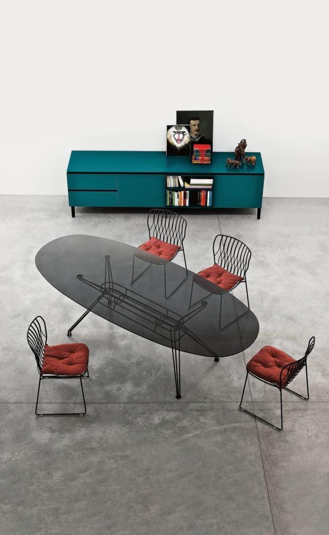 Tavolo ovale top vetro Bontempi Casa Tavolo ovale top vetro Bontempi Casa