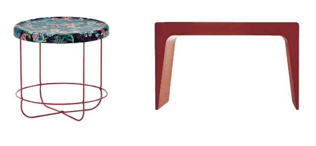 tavolino Ukiyo di Moroso e tavolino Cu di Kristalia tavolino Ukiyo di Moroso e tavolino Cu di Kristalia