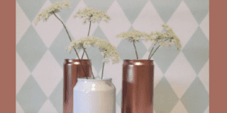 Recuperare le lattine delle bibite e trasformarle in vasi