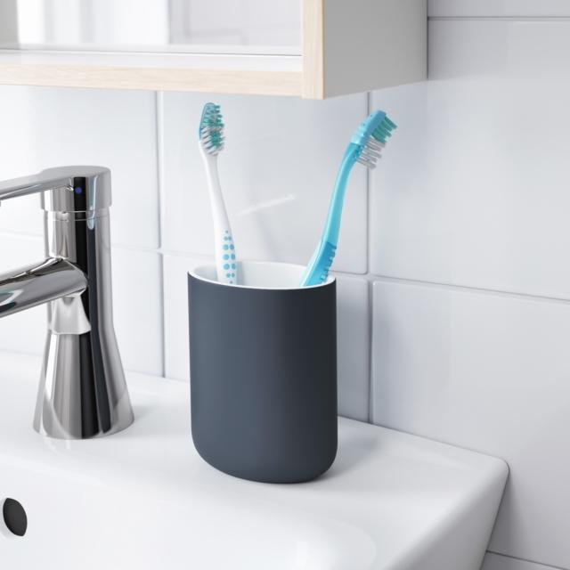 portaspazzolini grigio scuro Ekoln di Ikea Italia in gres portaspazzolini grigio scuro Ekoln di Ikea Italia in gres