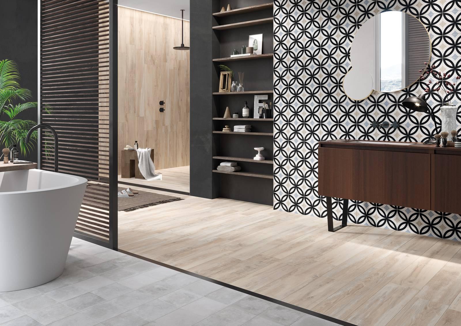 piastrelle Ceramica Rondine Swing Bleu