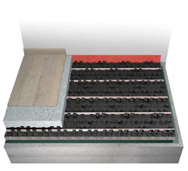 sistema a pavimento Euroflex di Eurotherm per riscaldamento ad acqua sistema a pavimento Euroflex di Eurotherm per riscaldamento ad acqua