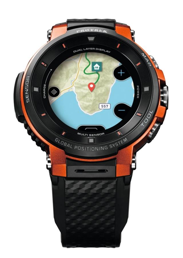 Un nuovo smartwatch che consente l’utilizzo delle mappe offline e la memorizzazione di percorsi con GPS fino a tre giorni consecutivi senza ricarica. Il modello WSD-F30 di Pro Trek Casio permette di visualizzare l’orario e i dati di misurazione sul display monocromatico, mentre la mappa a colori può essere visualizzata semplicemente premendo un pulsante. Lo schermo non mostra solo l’ora, ma indica la pressione atmosferica/l’altitudine e i dati direzionali della bussola. La cassa è di 3,9 mm più piccola delle precedenti della stessa gamma e 0,4 mm più sottile. www.protrek.eu Un nuovo smartwatch che consente l’utilizzo delle mappe offline e la memorizzazione di percorsi con GPS fino a tre giorni consecutivi senza ricarica. Il modello WSD-F30 di Pro Trek Casio permette di visualizzare l’orario e i dati di misurazione sul display monocromatico, mentre la mappa a colori può essere visualizzata semplicemente premendo un pulsante. Lo schermo non mostra solo l’ora, ma indica la pressione atmosferica/l’altitudine e i dati direzionali della bussola. La cassa è di 3,9 mm più piccola delle precedenti della stessa gamma e 0,4 mm più sottile. www.protrek.eu