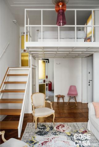 scala casa 37 mq con soppalco