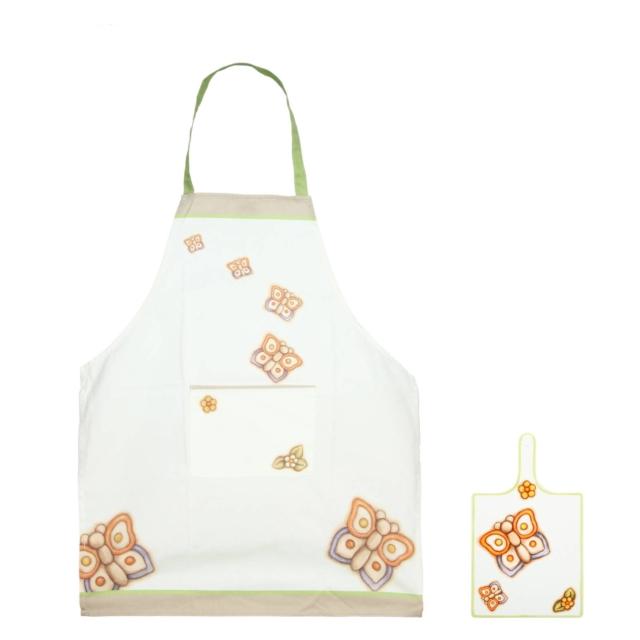 grembiule e al tagliere in soft porcelain della linea Farfalla di Thun grembiule e al tagliere in soft porcelain della linea Farfalla di Thun