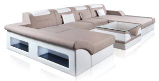 LA SUPERBA - Divano a U in tessuto intrecciato