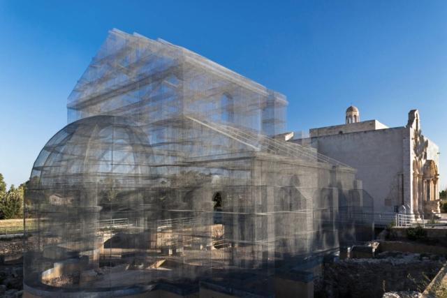 Edoardo Tresoldi, Dove l’arte ricostruisce il tempo, Manfredonia (Fg) 2016, Premio speciale alla Committenza a Soprintendenza Archeologica della Puglia e Segreteria Regionale MIBAC (foto Roberto Conte). Edoardo Tresoldi, Dove l’arte ricostruisce il tempo, Manfredonia (Fg) 2016, Premio speciale alla Committenza a Soprintendenza Archeologica della Puglia e Segreteria Regionale MIBAC (foto Roberto Conte).